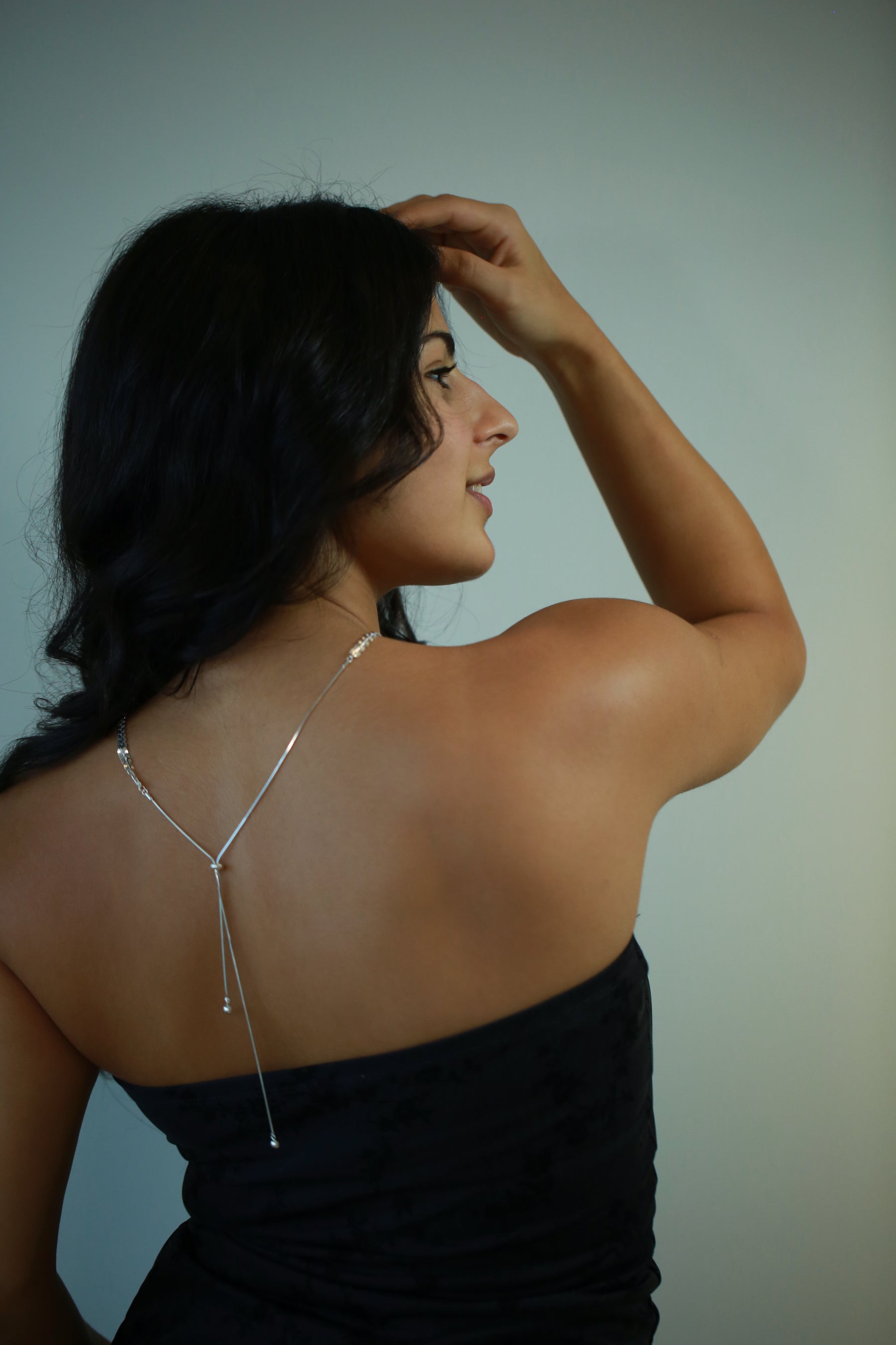 Snow Shining Long Necklace