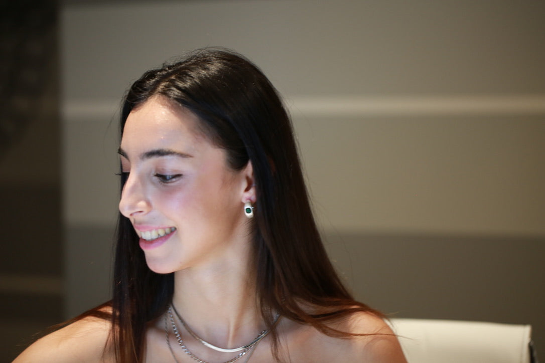 Emerald Hoops