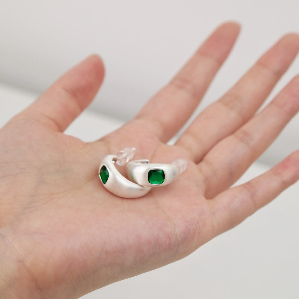 Emerald Hoops