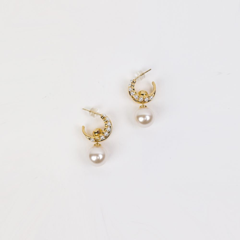 Sola Pearl Hoops