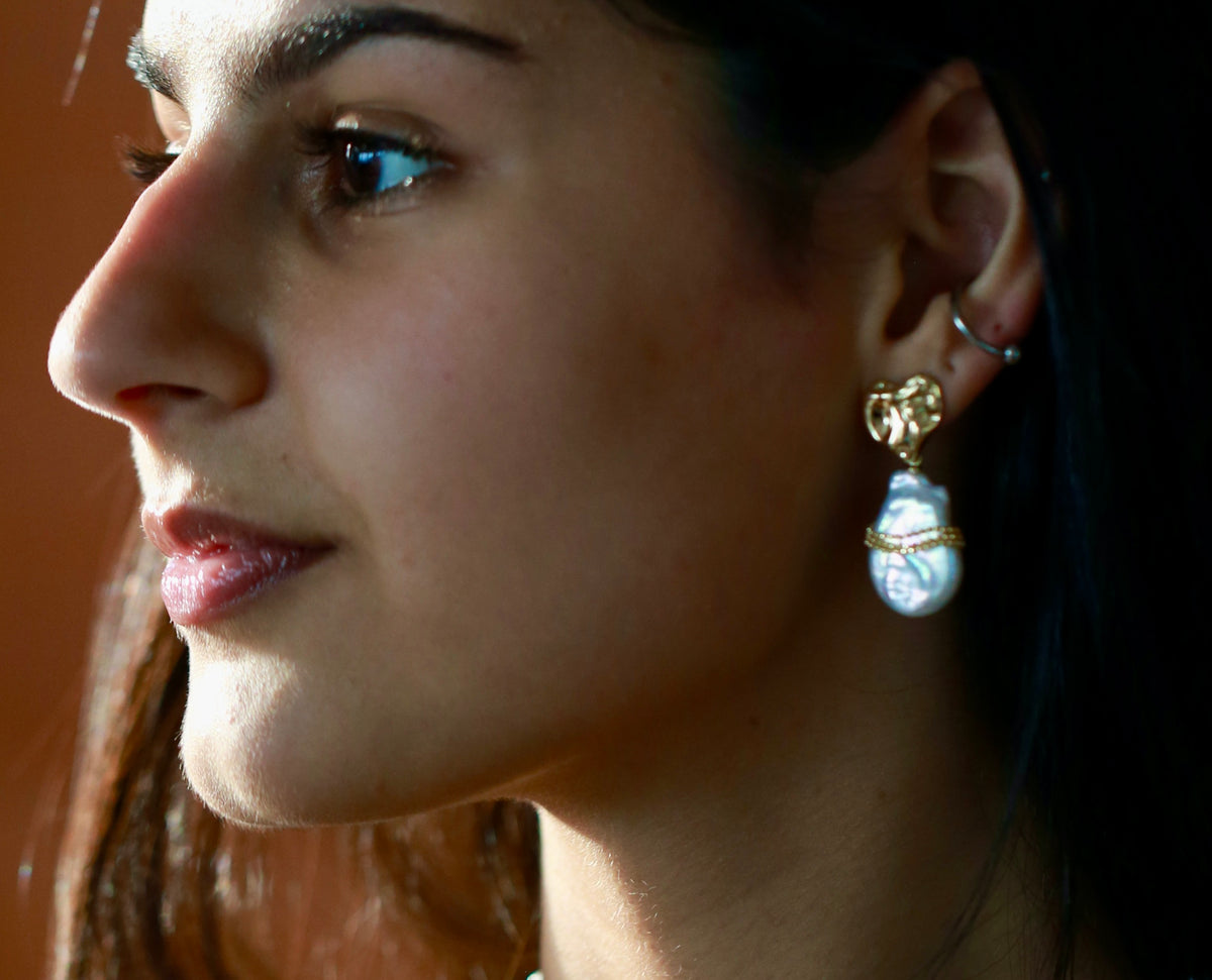 Modern Marble Earrings