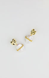 Modern Marble Earrings